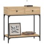 Mesa consola madera de ingeniería roble Sonoma 75x34,5x75 cm de vidaXL, Mesas auxiliares - Ref: Foro24-833399, Precio: 76,23 ...