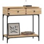 Mesa consola madera de ingeniería roble Sonoma 75x34,5x75 cm de vidaXL, Mesas auxiliares - Ref: Foro24-833399, Precio: 76,23 ...