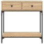 Mesa consola madera de ingeniería roble Sonoma 75x34,5x75 cm de vidaXL, Mesas auxiliares - Ref: Foro24-833399, Precio: 76,23 ...