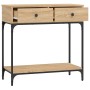 Mesa consola madera de ingeniería roble Sonoma 75x34,5x75 cm de vidaXL, Mesas auxiliares - Ref: Foro24-833399, Precio: 76,23 ...