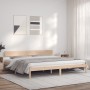 Estructura de cama madera maciza de pino 180x200 cm de vidaXL, Camas y somieres - Ref: Foro24-835802, Precio: 147,18 €, Descu...