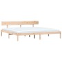 Solid pine wood bed frame 200x200 cm by vidaXL, Beds and slatted bases - Ref: Foro24-835805, Price: 157,01 €, Discount: %