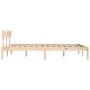 Solid pine wood bed frame 200x200 cm by vidaXL, Beds and slatted bases - Ref: Foro24-835805, Price: 157,01 €, Discount: %