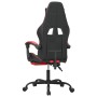 Gaming-Stuhl mit Fußstütze aus schwarzem rotem Kunstleder von vidaXL, Gaming-Stühle - Ref: Foro24-3143831, Preis: 123,99 €, R...