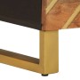 Mesita de noche de madera maciza de mango marrón y negro de vidaXL, Mesitas de noche - Ref: Foro24-356779, Precio: 52,60 €, D...