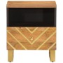 Bedside tables 2 pcs solid brown and black mango wood by vidaXL, Nightstands - Ref: Foro24-356790, Price: 104,98 €, Discount: %