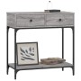 Mesa consola madera de ingeniería gris Sonoma 75x34,5x75 cm de vidaXL, Mesas auxiliares - Ref: Foro24-833401, Precio: 92,75 €...