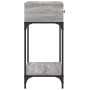 Mesa consola madera de ingeniería gris Sonoma 75x34,5x75 cm de vidaXL, Mesas auxiliares - Ref: Foro24-833401, Precio: 92,75 €...