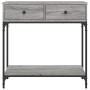 Mesa consola madera de ingeniería gris Sonoma 75x34,5x75 cm de vidaXL, Mesas auxiliares - Ref: Foro24-833401, Precio: 92,75 €...