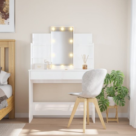 Dressing table with bright white LED lights 96x40x142 cm by vidaXL, Bedroom Dressers - Ref: Foro24-837896, Price: 136,05 €, D...