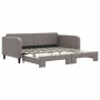 Trundle sofa bed taupe gray fabric 100x200 cm by vidaXL, Beds and slatted bases - Ref: Foro24-3196824, Price: 281,36 €, Disco...