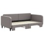 Trundle sofa bed taupe gray fabric 100x200 cm by vidaXL, Beds and slatted bases - Ref: Foro24-3196824, Price: 281,36 €, Disco...