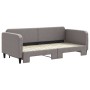 Sofá cama nido tela gris taupe 90x200 cm de vidaXL, Camas y somieres - Ref: Foro24-3196819, Precio: 290,29 €, Descuento: %