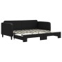 Sofá cama nido tela negro 90x200 cm de vidaXL, Camas y somieres - Ref: Foro24-3196818, Precio: 300,08 €, Descuento: %