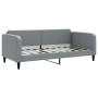 Trundle sofa bed light gray fabric 90x190 cm by vidaXL, Beds and slatted bases - Ref: Foro24-3196826, Price: 265,96 €, Discou...