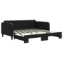 Sofá cama nido tela negro 90x190 cm de vidaXL, Camas y somieres - Ref: Foro24-3196828, Precio: 265,96 €, Descuento: %