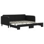 Sofá cama nido tela negro 100x200 cm de vidaXL, Camas y somieres - Ref: Foro24-3196823, Precio: 281,36 €, Descuento: %