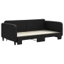 Sofá cama nido tela negro 100x200 cm de vidaXL, Camas y somieres - Ref: Foro24-3196823, Precio: 281,36 €, Descuento: %