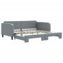 Sofá cama nido tela gris claro 100x200 cm de vidaXL, Camas y somieres - Ref: Foro24-3196821, Precio: 287,99 €, Descuento: %