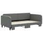 Trundle sofa bed dark gray fabric 100x200 cm by vidaXL, Beds and slatted bases - Ref: Foro24-3196822, Price: 282,99 €, Discou...