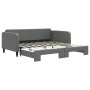 Sofá cama nido tela gris oscuro 90x190 cm de vidaXL, Camas y somieres - Ref: Foro24-3196827, Precio: 264,82 €, Descuento: %