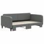 Sofá cama nido tela gris oscuro 90x190 cm de vidaXL, Camas y somieres - Ref: Foro24-3196827, Precio: 264,82 €, Descuento: %