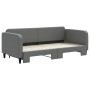 Sofá cama nido tela gris oscuro 90x200 cm de vidaXL, Camas y somieres - Ref: Foro24-3196817, Precio: 276,58 €, Descuento: %