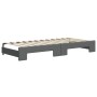 Sofá cama nido tela gris oscuro 90x200 cm de vidaXL, Camas y somieres - Ref: Foro24-3196817, Precio: 276,58 €, Descuento: %