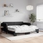 Trundle sofa bed with black fabric mattress 100x200 cm by vidaXL, Beds and slatted bases - Ref: Foro24-3196841, Price: 444,89...