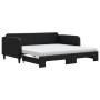 Trundle sofa bed with black fabric mattress 100x200 cm by vidaXL, Beds and slatted bases - Ref: Foro24-3196841, Price: 444,89...