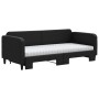 Trundle sofa bed with black fabric mattress 90x200 cm by vidaXL, Beds and slatted bases - Ref: Foro24-3196836, Price: 419,56 ...