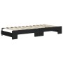 Trundle sofa bed with black fabric mattress 90x200 cm by vidaXL, Beds and slatted bases - Ref: Foro24-3196836, Price: 419,56 ...