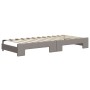 Trundle sofa bed with taupe gray fabric mattress 100x200 cm by vidaXL, Beds and slatted bases - Ref: Foro24-3196842, Price: 4...