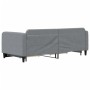 Trundle sofa bed with drawers light gray fabric 90x190 cm by vidaXL, Beds and slatted bases - Ref: Foro24-3196862, Price: 312...