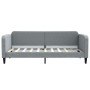 Trundle sofa bed with drawers light gray fabric 90x190 cm by vidaXL, Beds and slatted bases - Ref: Foro24-3196862, Price: 312...