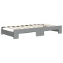 Trundle sofa bed with drawers light gray fabric 90x190 cm by vidaXL, Beds and slatted bases - Ref: Foro24-3196862, Price: 312...