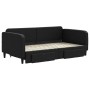 Trundle sofa bed with drawers black fabric 90x190 cm by vidaXL, Beds and slatted bases - Ref: Foro24-3196864, Price: 323,30 €...