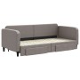 Trundle sofa bed with drawers taupe gray fabric 90x200 cm by vidaXL, Beds and slatted bases - Ref: Foro24-3196855, Price: 347...