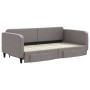 Trundle sofa bed with drawers taupe gray fabric 100x200 cm by vidaXL, Beds and slatted bases - Ref: Foro24-3196860, Price: 33...