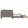 Sofá cama nido con cajones tela gris taupe 100x200 cm de vidaXL, Camas y somieres - Ref: Foro24-3196860, Precio: 375,99 €, De...