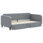 Sofá cama nido con cajones tela gris claro 100x200 cm de vidaXL, Camas y somieres - Ref: Foro24-3196857, Precio: 338,99 €, De...