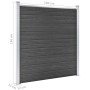 Black WPC Fence Panel Set 1391x186 cm by vidaXL, fence panels - Ref: Foro24-3070435, Price: 2,00 €, Discount: %