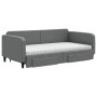 Trundle sofa bed with drawers dark gray fabric 100x200 cm by vidaXL, Beds and slatted bases - Ref: Foro24-3196876, Price: 500...