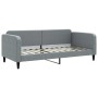 Trundle sofa bed with drawers light gray fabric 90x200 cm by vidaXL, Beds and slatted bases - Ref: Foro24-3196870, Price: 491...