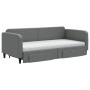 Sofá cama nido con cajones tela gris oscuro 90x190 cm de vidaXL, Camas y somieres - Ref: Foro24-3196881, Precio: 500,41 €, De...