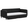 Trundle sofa bed with drawers black fabric 90x190 cm by vidaXL, Beds and slatted bases - Ref: Foro24-3196882, Price: 502,73 €...