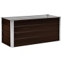 Brown galvanized steel flower bed 100x40x45 cm by vidaXL, Pots and planters - Ref: Foro24-45720, Price: 41,12 €, Discount: %