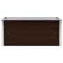 Brown galvanized steel flower bed 100x40x45 cm by vidaXL, Pots and planters - Ref: Foro24-45720, Price: 41,12 €, Discount: %