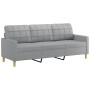 Sofa set with cushions 2 pieces light gray fabric by vidaXL, Sofas - Ref: Foro24-3201306, Price: 540,36 €, Discount: %