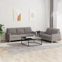 Sofa set with cushions 2 pieces taupe gray fabric by vidaXL, Sofas - Ref: Foro24-3201313, Price: 568,13 €, Discount: %